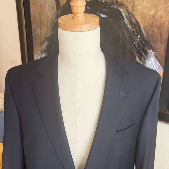 Ralph Lauren Navy Blazer Gold Buttons Size 42L - Picture 3 of 7